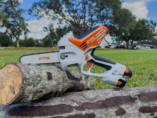 Cutting timber down for removal